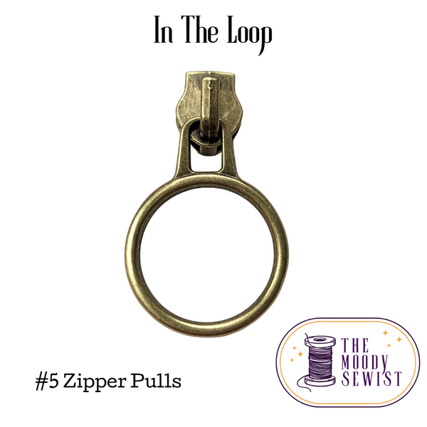 In The Loop #5 Zipper Pulls – Flutter by a Rainbow